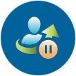 Delayed Job or Assignment Transfer icon (Version 2)