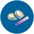 Pay Code Money Edit icon (Version 2)